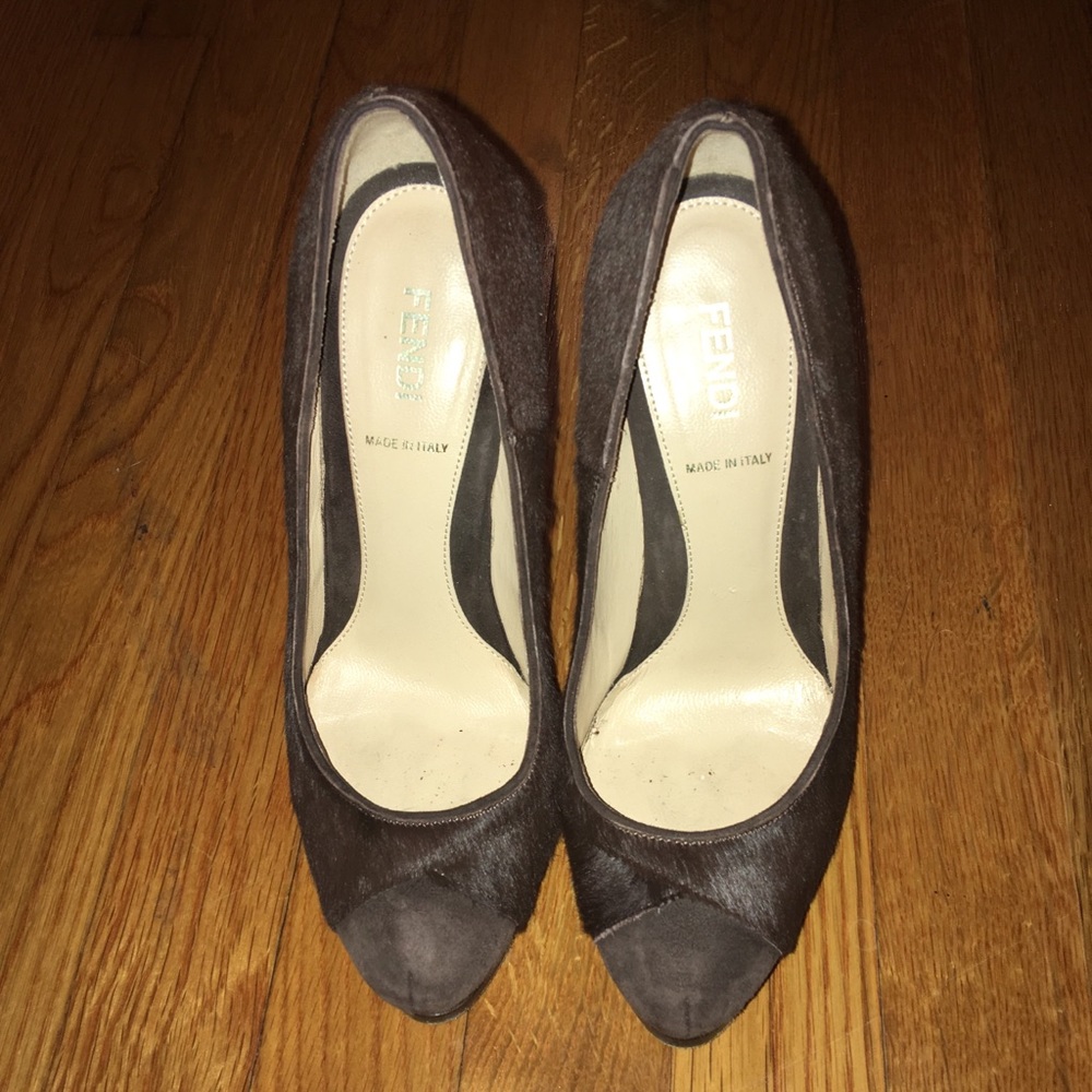 Fendi ponyhair pumps